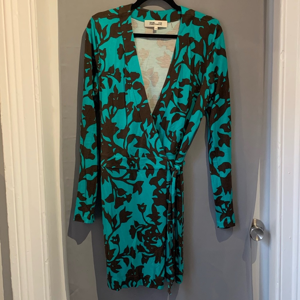 DVF wrap Celeste banded romper - size 14